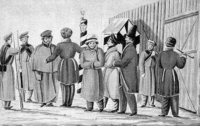 Декабристи в Читинському острозі (мал. Н.П.Рєпіна 1828–1830 рр.)