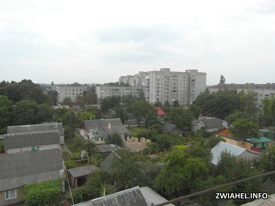 Панорама частини вулиці Мамайчука від телевізійної вишки