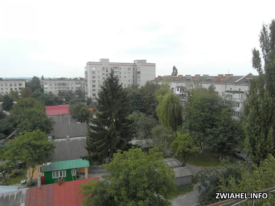 Панорама будинків на розі вулиць Мамайчука та Пушкіна