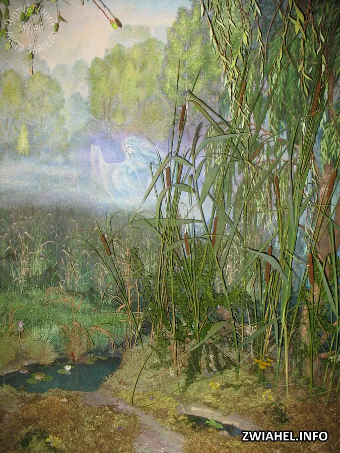 Музей Лесі Українки: зал 10 — діорама «Лісова пісня» (фрагмент)
